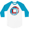 square in circle 3/4 Sleeve Shirt