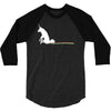 unicorn scooting on the floor 3/4 Sleeve Shirt