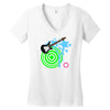 guitar retro music Women's V-Neck T-Shirt