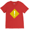 warning V-Neck Tee