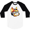 halftone fox (regular) 3/4 Sleeve Shirt