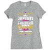 i am a january women Ladies Fitted T-Shirt