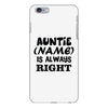 personalised auntie iPhone 6/6s Plus Case