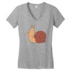 snail Women's V-Neck T-Shirt