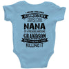 Super Cool Nana Of A Freaking Awesome Grandson Baby Onesie