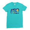 super starry night Ladies Fitted T-Shirt