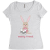 making friends Women's Triblend Scoop T-shirt