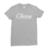 classy but i cuss a little Ladies Fitted T-Shirt