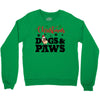 christmas dogs and paws Crewneck Sweatshirt