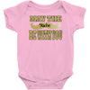 funny black mustache may the stache be with you Baby Onesie