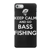 keep calm bass fishing iPhone 7 Case