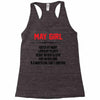 May Girl Hated By Many Racerback Tank
