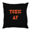 toxic Throw Pillow