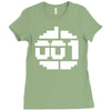 paradroid retro commodore 64 8 bit gamer Ladies Fitted T-Shirt