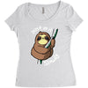 slow sloth Women's Triblend Scoop T-shirt