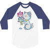 mice cream 3/4 Sleeve Shirt