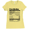 clebrity hip hop nutrition Ladies Fitted T-Shirt