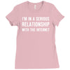 i'm in a serious relationship with the internet Ladies Fitted T-Shirt