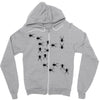 crepy crawly spiders Zipper Hoodie