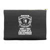 Never Underestimate Old Man Who Was Born December Accessory Pouches