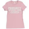 profanity spoken here Ladies Fitted T-Shirt