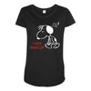 Snoopy I Hate Wake Up Maternity Scoop Neck T-shirt