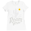 roam free Ladies Fitted T-Shirt