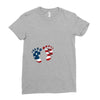 4th of July Baby Foot Ladies Fitted T-Shirt