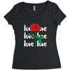Love Rose Women's Triblend Scoop T-shirt