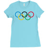 olympic rings Ladies Fitted T-Shirt