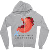 stomach cancer awareness Zipper Hoodie