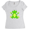 frog cute Women's Triblend Scoop T-shirt