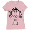 queens are born in july (2) Ladies Fitted T-Shirt