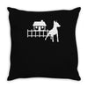bernese mountain dog Throw Pillow
