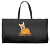 corgi pumpkin Weekender Totes