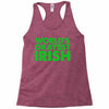 world's okayest irish Racerback Tank