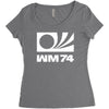 wm 74 germany world cup 1974 retro football Women's Triblend Scoop T-shirt