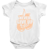 Never Give Up Uterine Cancer Awareness Baby Bodysuit