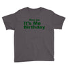 kiss me it's me birthday Youth Tee