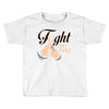 Fight For a Cure Uterine Cancer Awareness Toddler T-shirt