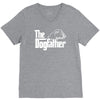 the dogfather   boxer V-Neck Tee