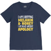 black without apology V-Neck Tee