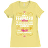 i am a february women Ladies Fitted T-Shirt