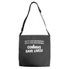 commas save lives t shirt Adjustable Strap Totes