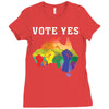 Vote Yes, Australian Marriage Equality Ladies Fitted T-Shirt