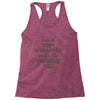 don't interrupt me Racerback Tank