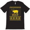 ugly sweater party beer bear funny T-Shirt