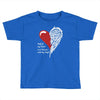 half of my heart is in heaven with my angel Toddler T-shirt