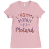 l homme parfait est motard Ladies Fitted T-Shirt