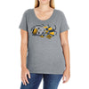 friendly kitty Ladies Curvy T-Shirt